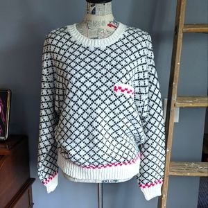 Oversized retro sweater